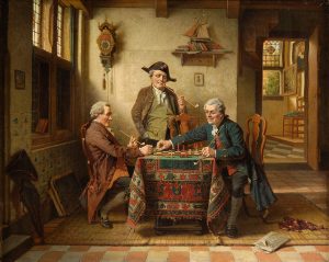 Charler Webb (1830-1895) "Die Schachspieler"